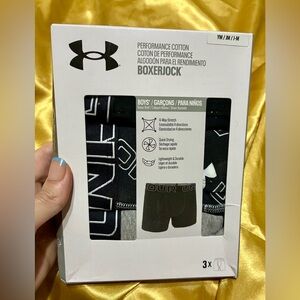 Under Armour Boys' Black & Gray Boxer Briefs 3-Pack